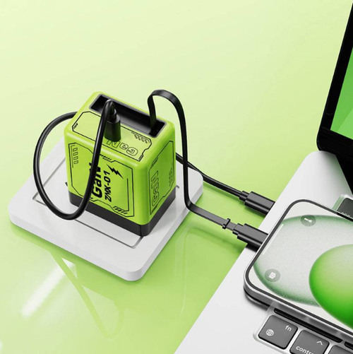 🔥Quick charger adapter with retractable type C cable & connector