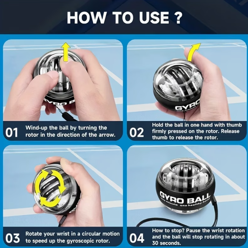 1pc Self-Starting Wrist Strength Spinning Ball for Arm, Finger, Bone And Muscle Enhancement Exerciser Home Grip Wrist Ball