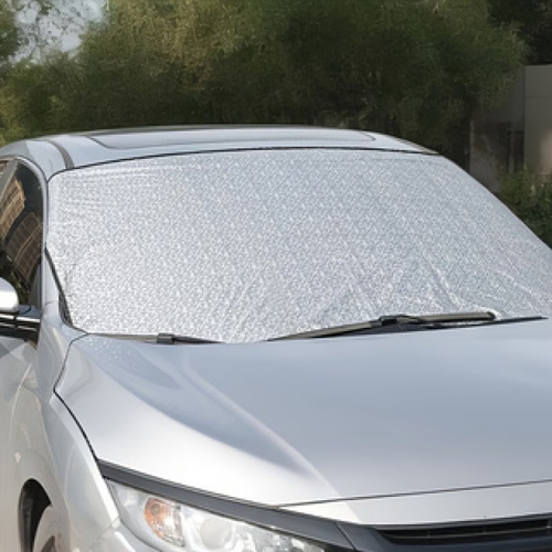 All-Season Car Sunshade, Sedan SUV Windshield Special Thickened Sunshade Snow Cover Reinforced Double-Thread Stitching Wear-Resistant Anti-Tear Sun Protection Cooling Frost Snow Car Cover