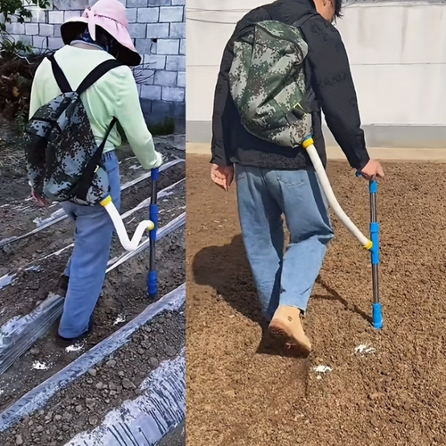 1set Large Capacity Fertilizer Spreader with Garden Knob for Backpack Corn Tree Fertilizing Featuring corn topdressing device, fertilizer spreader, fertilizer runner, fertilizer point device, and fertilizer machine
