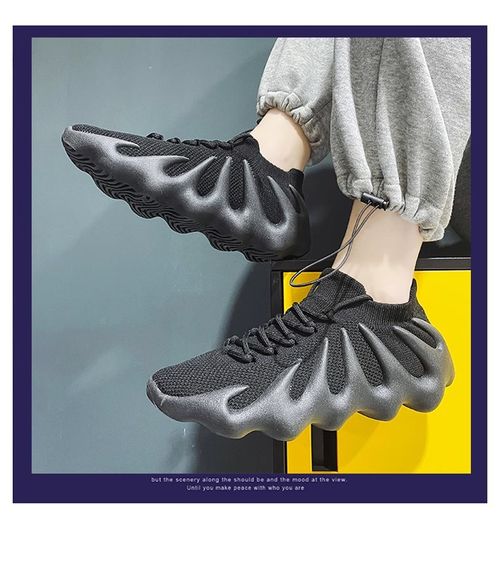 Mens Lace Up Sneakers Shoes Casual - Black