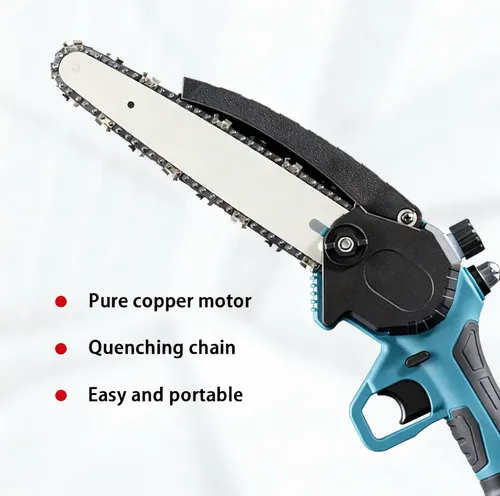 4 Inch Cordless Mini Chainsaw with Battery and Charger（Cash on delivery is supported）