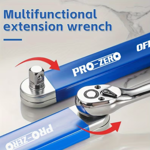 Extendable, Adjustable, Dual-Head, Two-Way, Labor-Saving Ratchet Chain Wrench