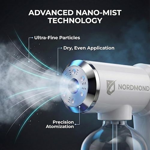 The Original Disinfectant Fogger Machine - Professional Sanitizer Sprayer - ULV Atomizer & Nano Steam Gun – Rechargeable Barber Spray Gun with Blue Light V2