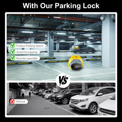 Intelligent Remote Control Parking Lock With Collision Alarm, Automatic Parking Barrier