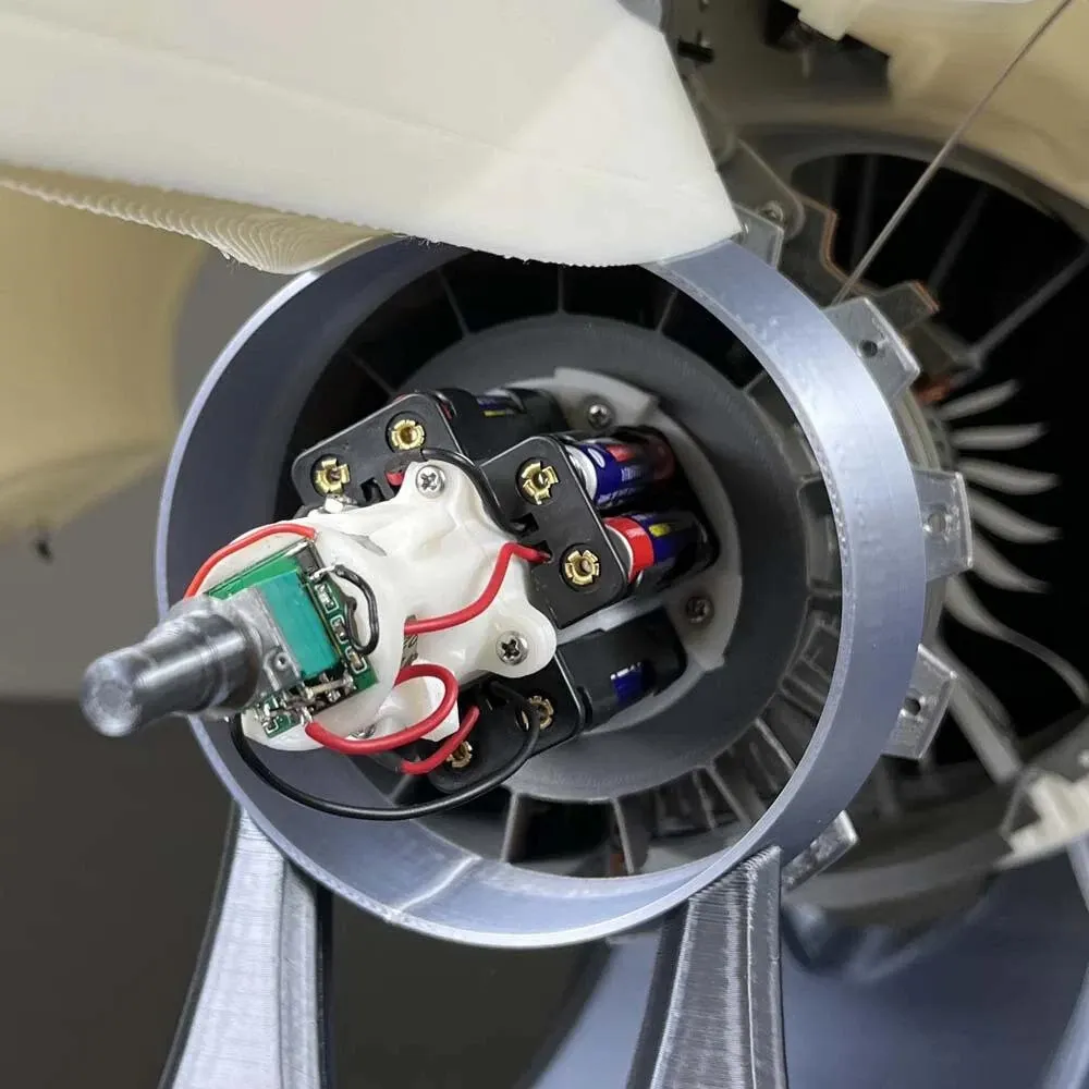 NikolaToy Trent 900 Turbofan Engine Model 65CM Large Size Physics Experiment Science Discovery Production Invention Desktop Decorations Collection Toys - KIT Version