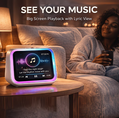 Smart Desk Speaker with Hands