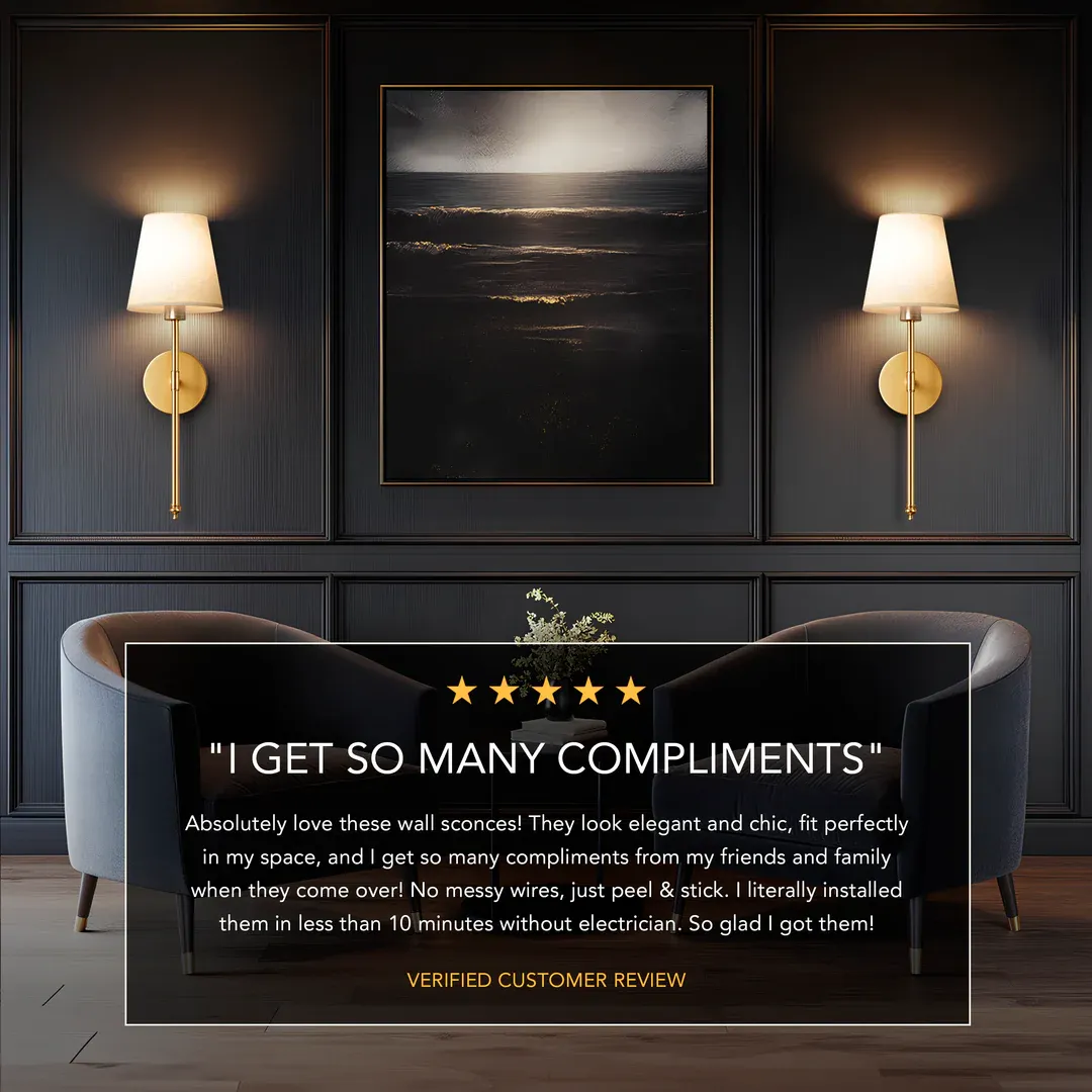 WIRELESS WALL SCONCES