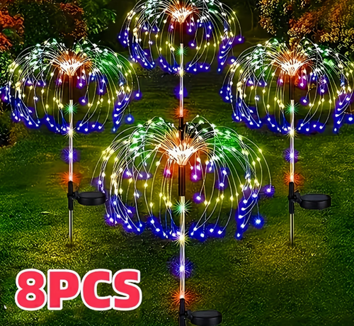 8pcs Set - Christmas Decoration, IP65 with 8 Lighting Modes. Christmas Decoration Is Used for DIY Decoration Of Gardens, Courtyards, Parties, Christmas Lighting | Easter Decoration