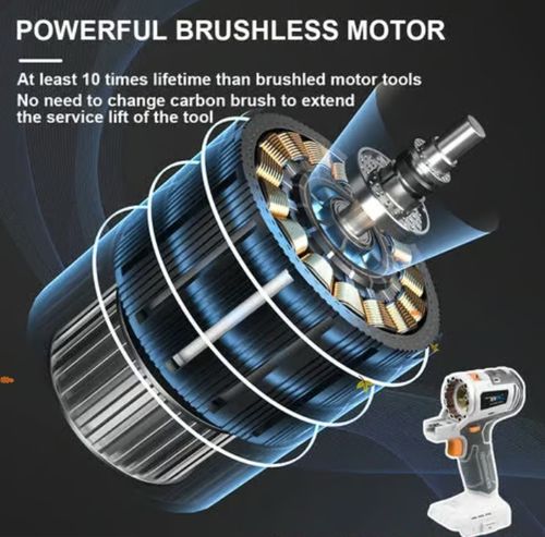 🧰18V Cordless 10-in-1 Multi-Function Power Tool Set