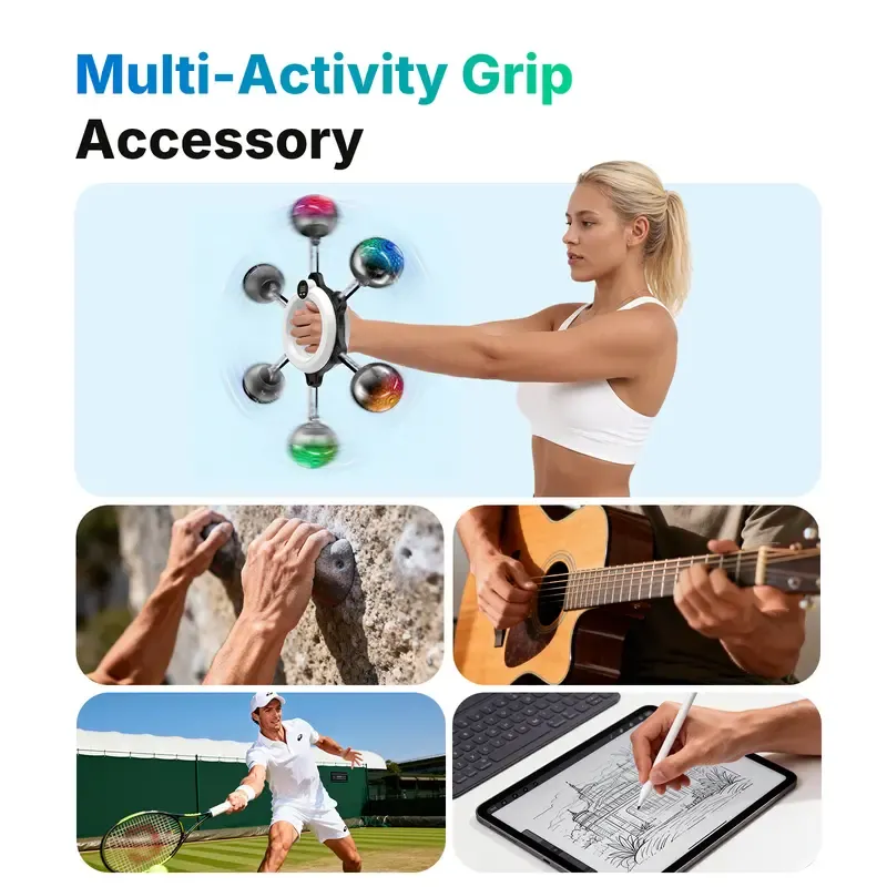 Merach 360° Rotating Wrist & Forearm Trainer for Men and Women, Upper Body Strength Tool for Arms, Shoulders & Chest, Portable Home and Gym Fitness Equipment Summervibes