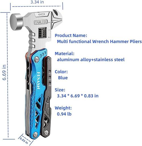 Upgraded version Multi-function hammer, 18 in 1