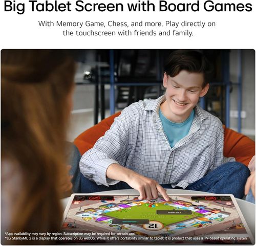 LG 27LX6TDGA 27-Inch StanbyME2 Portable Smart Screen (alpha 8 AI Processor, Touch Screen Monitor, Built-in Battery with 4 hours of playback, 60Hz)