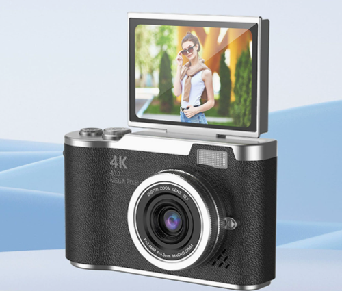 Foldable Screen Student Camera, 1 Count Retro CCD Card Machine, Entry-level Digital Camera, 1080P High Built-in Games & Filter Functions Camera, Mini, Digital Zoom Camera, Hybrid Viewfinder, Multiple Filters, Portable, HD Digital Camera