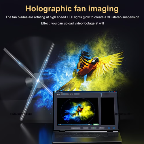 New Upgraded 3D Holographic Fan