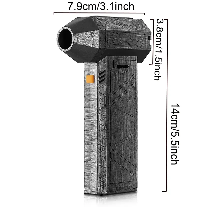 Mini Jet Fan Blower Turbo Fan Handheld Air Duster 13000rpm Brushless Motor 8000mAh Battery Ergonomic Design for Cleaning & Outdoor Use