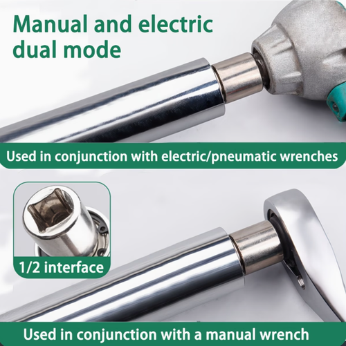 Heavy Duty Extension Ratchet Wrench, High Torque, 0.5 Inch Manual Auto Combination Ratchet Extension Tool, Multi-Purpose Extension Wrench, Socket Wrench, General Purpose Wrench, Auto Repair Tool, High Quality
