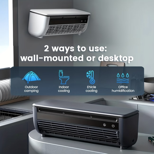 Semiconductor Cooling And Humidifying Fan 868, Superconducting Ice Mist Fan-Multifunctional Desktop Fan Humidifier, USB-C Charging – Suitable for Home, Dormitory, And Office – Perfect Gift, Dorm Essential, Modern Aesthetic Design, Quiet Operation