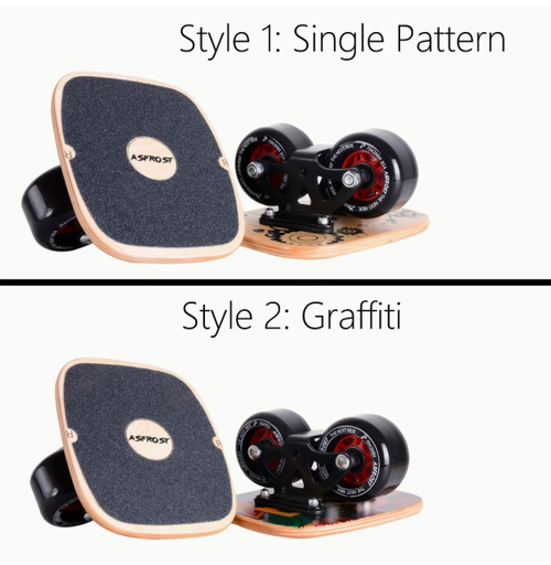 Portable Roller Road Drift Skates Plate with Cool Deck Anti-Slip Board Split Skateboard with PU Wheels High-end Bearings