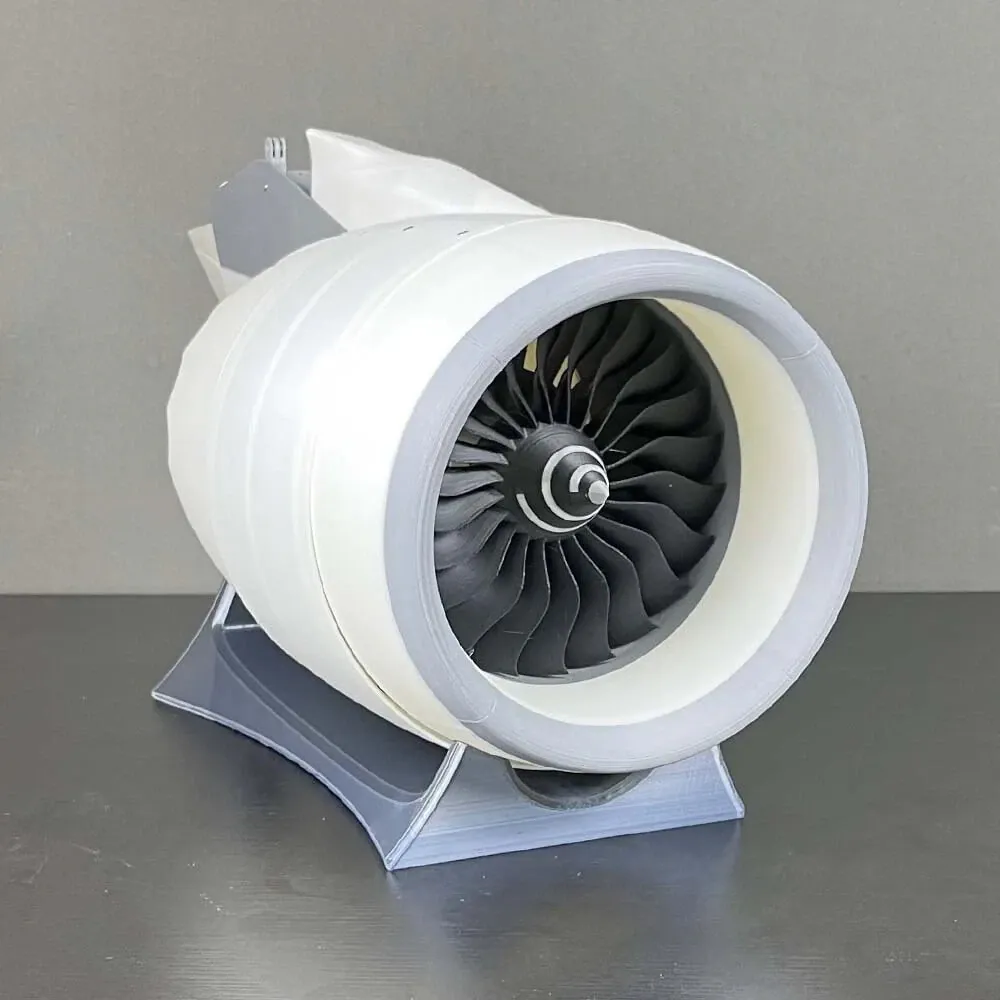 NikolaToy Trent 900 Turbofan Engine Model 65CM Large Size Physics Experiment Science Discovery Production Invention Desktop Decorations Collection Toys - KIT Version