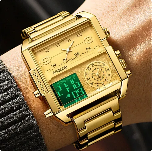 Multifunctional Quartz Watch With Oversized Dial