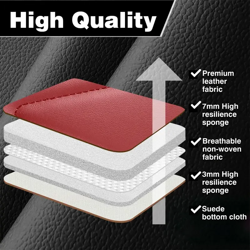 Arespark 5 Seats Car Seat Covers Full Set Waterproof Nappa Leather 40-60 Spilt Bench Cover Universal For Nissan  Honda  Civic  CRV  Hrv  Kia  Sorento  Toyota  Corolla  4Runner  Camry  Hyundai  Mazda (Full Set)