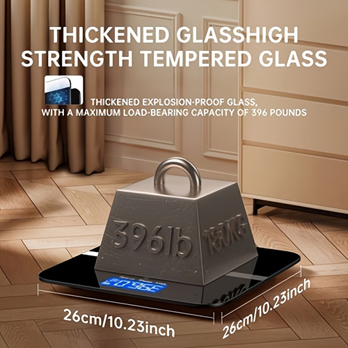 Weight Scale Electronic Scale, 179.62kg Digital Bathroom Scale, High-precision Weight Scale with LCD High-definition Display And Temperature Display (switchable Between KG And Scale), Ultra Wide Platform, High-precision Electronic Weighing.