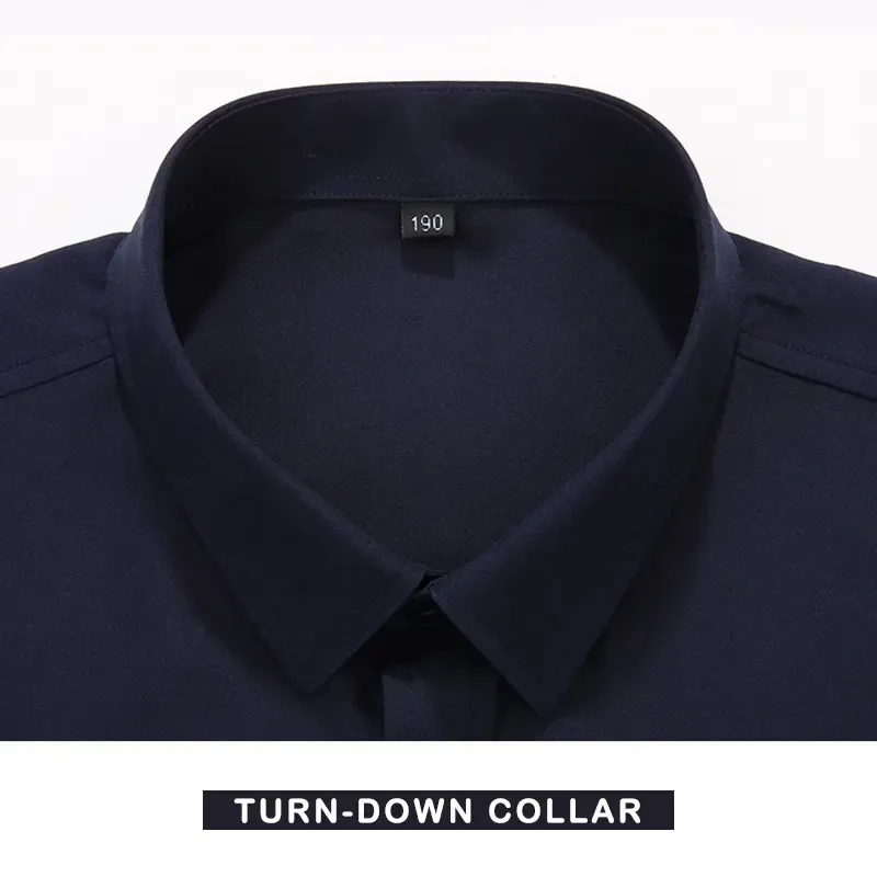 60-175KG Men Oversized Korean Style Solid Color Turn Down Collar Short Sleeve Shirts