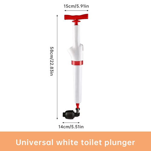 Heavy-Duty Drain Jet Gun - Powerful Toilet Plunger for Unclogging Bathroom, Sink, And Floor Drains, Air Plunger Tool with Adjustable Pressure, No Electricity Needed, Durable Plastic Design