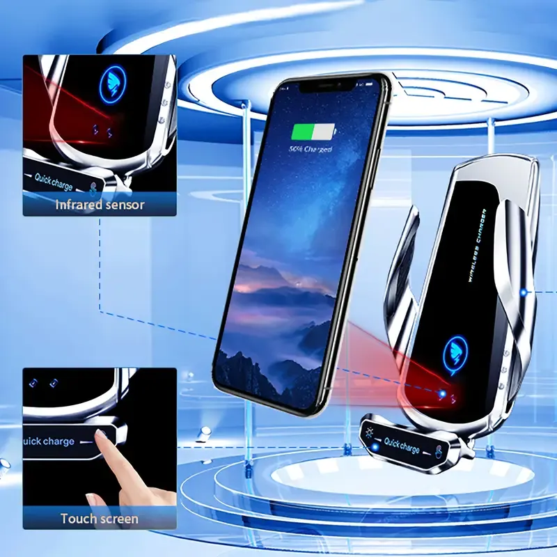 Smart Car Wireless Charging Phone Holder
