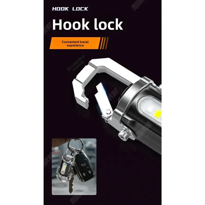 Multi-purpose keychain flashlight sells well - small portable flashlight for outdoor use, emergency light, LED portable light