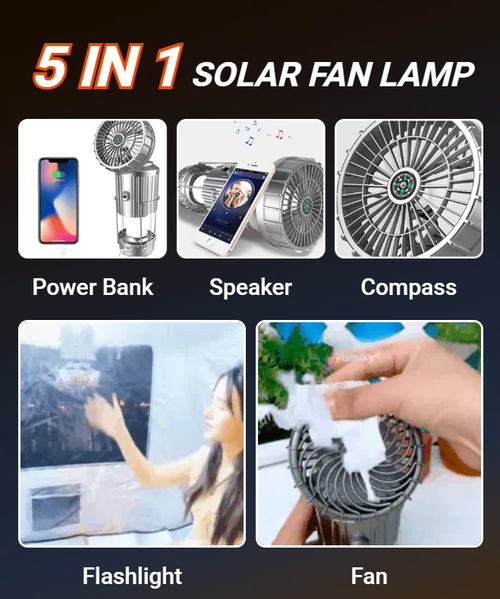 SOLARFAN LAMP  5-in-1