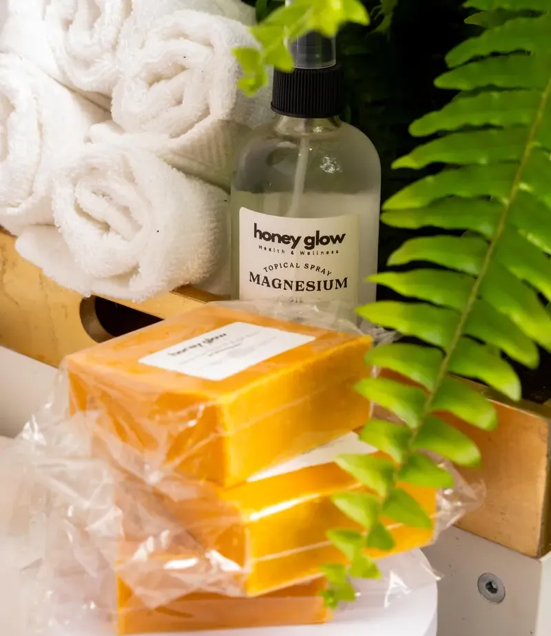 Honey Glow Lemon Turmeric & Kojic Acid Brightening Soap, Dark Spot Remover 2PC