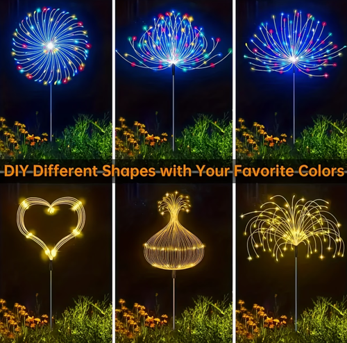 8pcs Set - Christmas Decoration, IP65 with 8 Lighting Modes. Christmas Decoration Is Used for DIY Decoration Of Gardens, Courtyards, Parties, Christmas Lighting | Easter Decoration