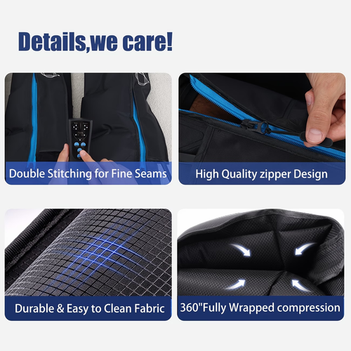 2 Pics Professional Massager Personal Care Accessories Massagers Professional Massage Equipment, Full Massager System with Dynamic Compression Technology, Kneading Squeeze Deep Relaxation, Christmas Gift for Dad Mom And Lover