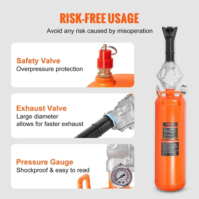 Tire Bead Blaster, Summervibes, Various specifications, Handheld Bead Bazooka, Upgraded Portable Tire Inflator Tool, For Tractor Truck ATV Car, Repair
