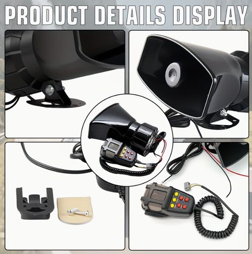 12V Boats Universal Multi-Tone Siren Speaker