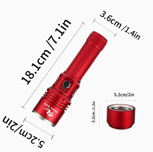Red LED Flashlight