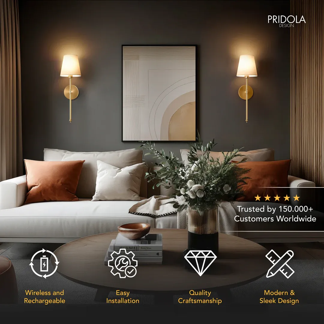 WIRELESS WALL SCONCES