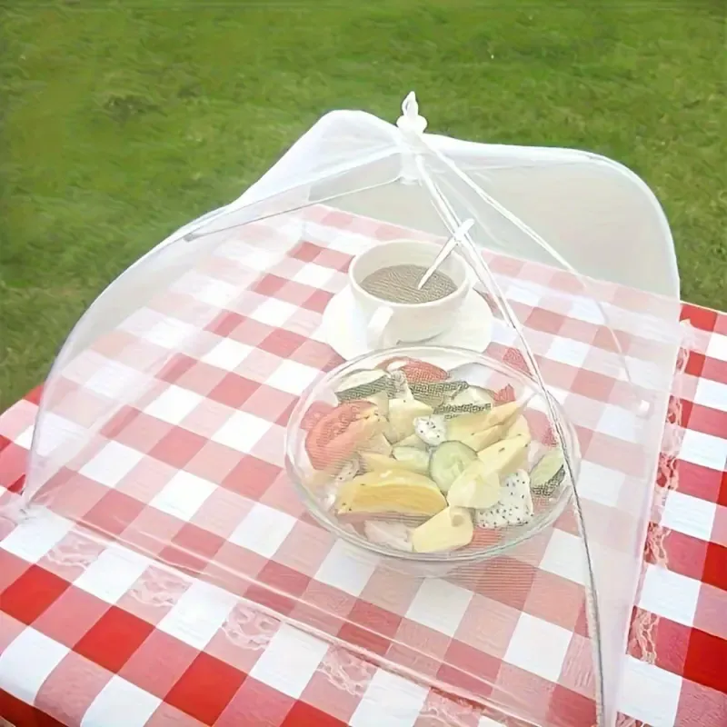Foldable Mesh Food Cover, Lightweight Portable Food Tent, Picnic Supplies, Ideal for Outdoor Picnics, BBQs & Parties, Covers for Food Containers