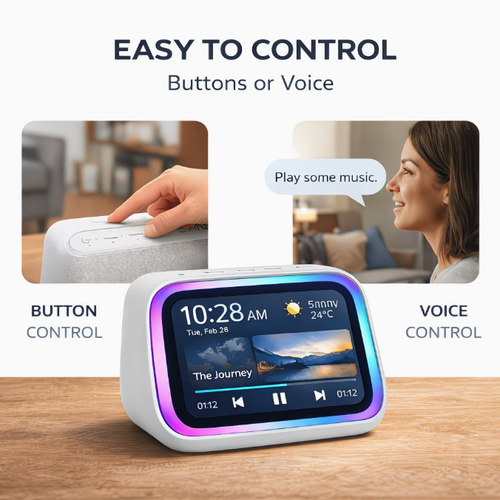 Smart Desk Speaker with Hands