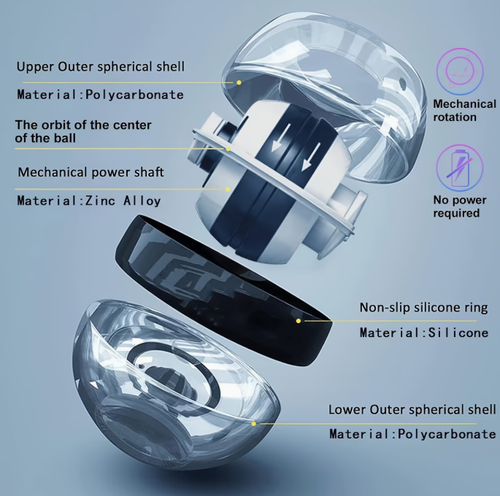 1pc Self-Starting Wrist Strength Spinning Ball for Arm, Finger, Bone And Muscle Enhancement Exerciser Home Grip Wrist Ball