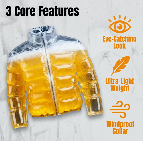 Men's Transparent Beer-Filled Pool Jacket