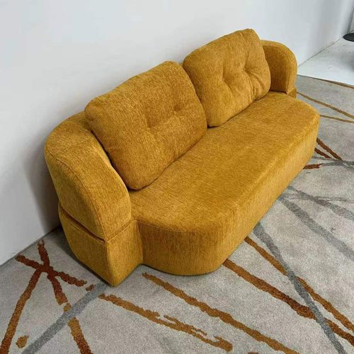 Convertible futon sofa bed made of boneless foam, easy to fold and store, ideal for living room and hotel. (6.5 feet, sleeps 3)