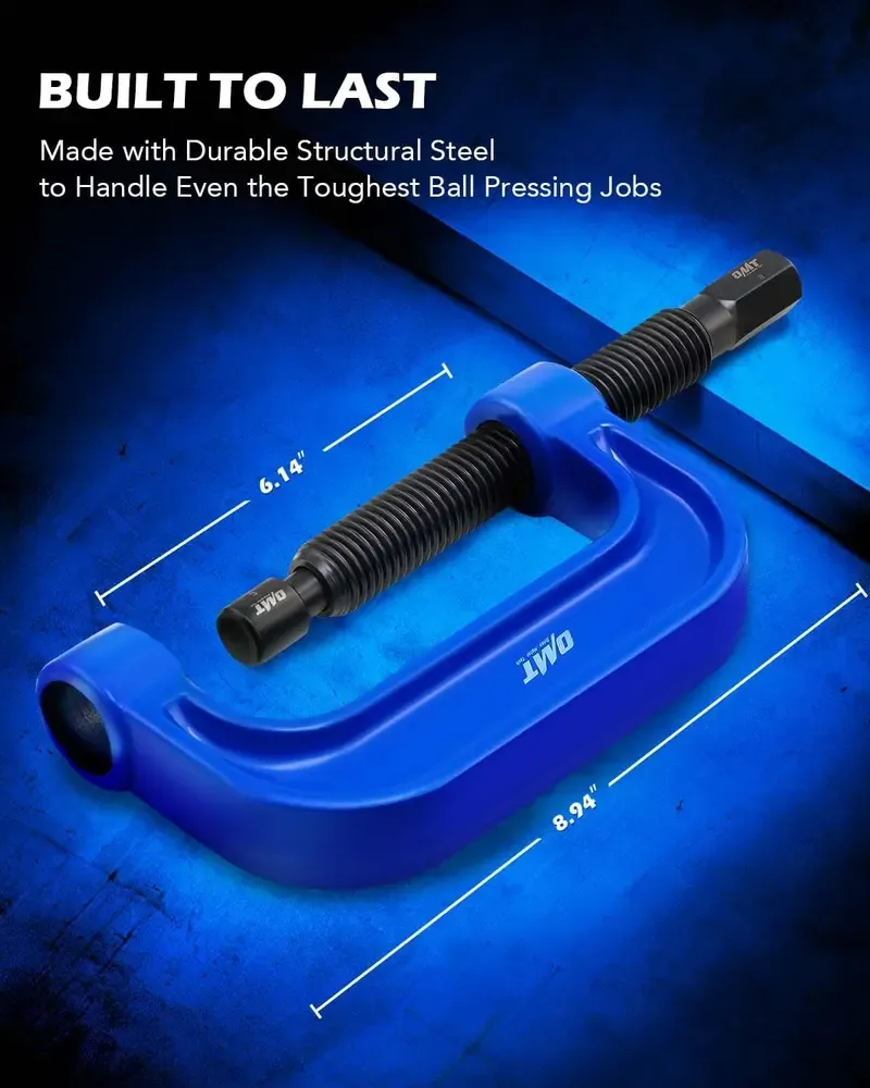 Orion Motor Tech Ball Joint Press Kit, Heavy Duty Ball Joint Removal Tool Kit with 4x4 Adapters, for Most 2WD and 4WD Cars and Light Trucks, for Automotive Repair, Repair Tool Kit