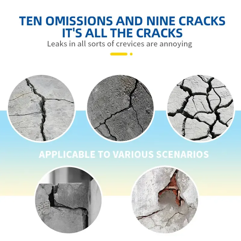 Cracks Concrete Caulking Adhesive, Concrete Sealant Waterproof Repair, Concrete Crack Filler, Outdoor Concrete Quick Dry Adhesive, 500g An efficient and highly effective crack repair tool