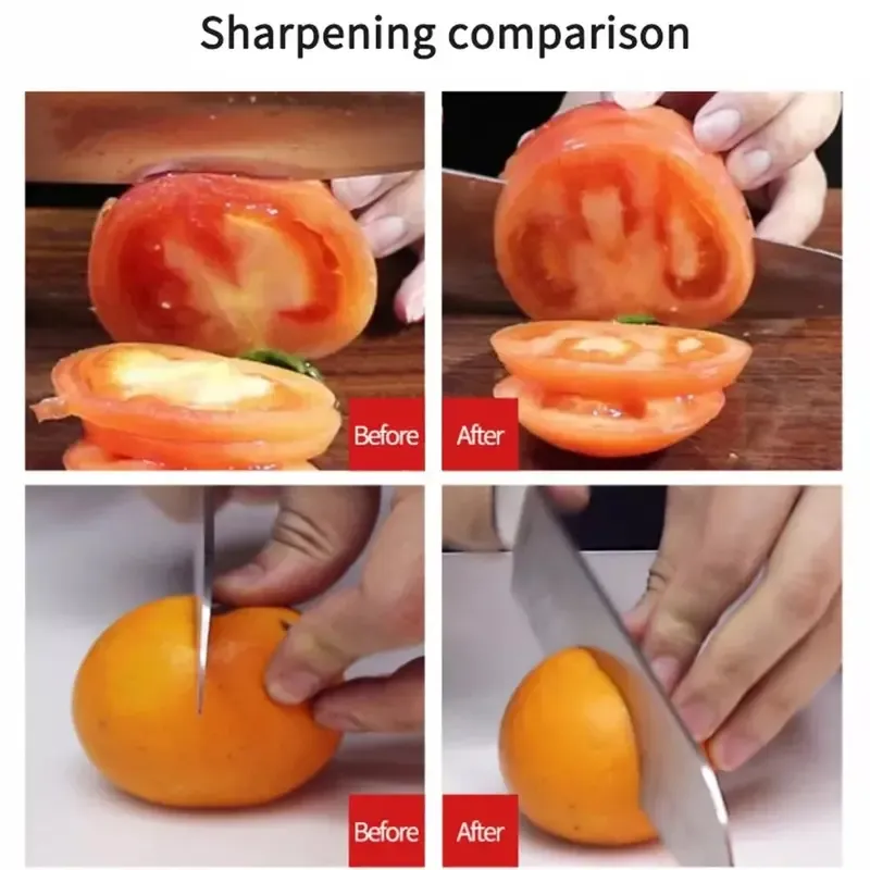 1 PCS Professional Electric Knife Sharpener, 2-Stage Home Kitchen Knives Sharpening, Stainless Steel