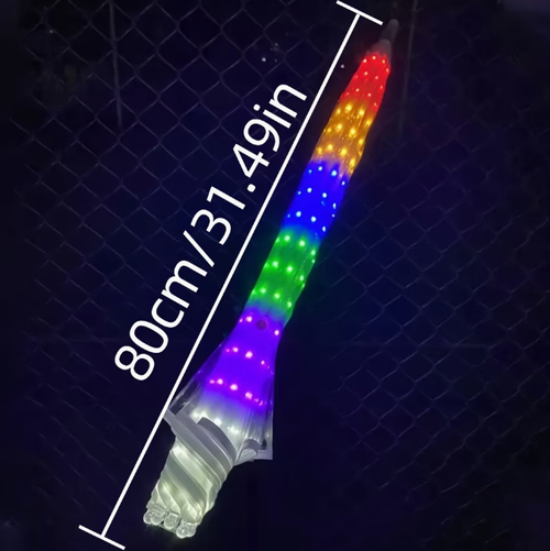 Colorful Transparent LED Eight-Rib Umbrella