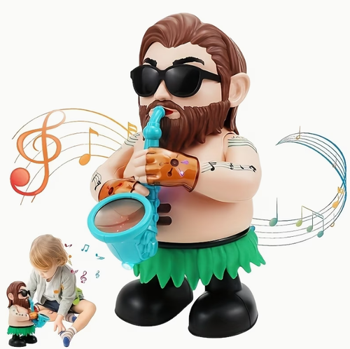 Toddler Toys, Funny Electric Musical Cartoon Character Saxophonist, Electric Learning Toy, Kids Toys, Cartoon Electric Walking Toys, Girls Toys, Toys for Boys