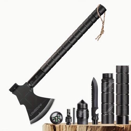 Durable Survival Hatchet - Multi-Tool Axe with Hammer